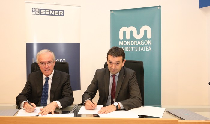 MUk eta SENER Taldeak hitzarmena sinatu dute