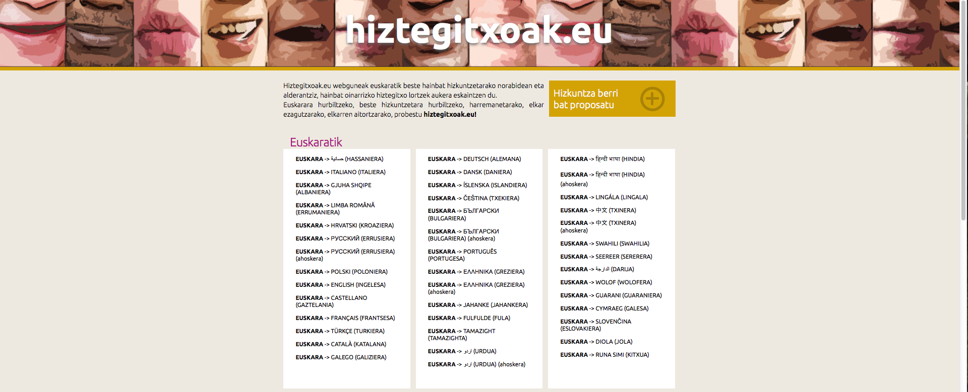 Euskaltzaleen Topaguneak 'Hiztegitxoak.eu' webgunea martxan jarri du