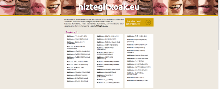 Euskaltzaleen Topaguneak 'Hiztegitxoak.eu' webgunea martxan jarri du