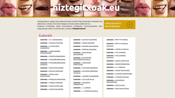 Euskaltzaleen Topaguneak 'Hiztegitxoak.eu' webgunea martxan jarri du