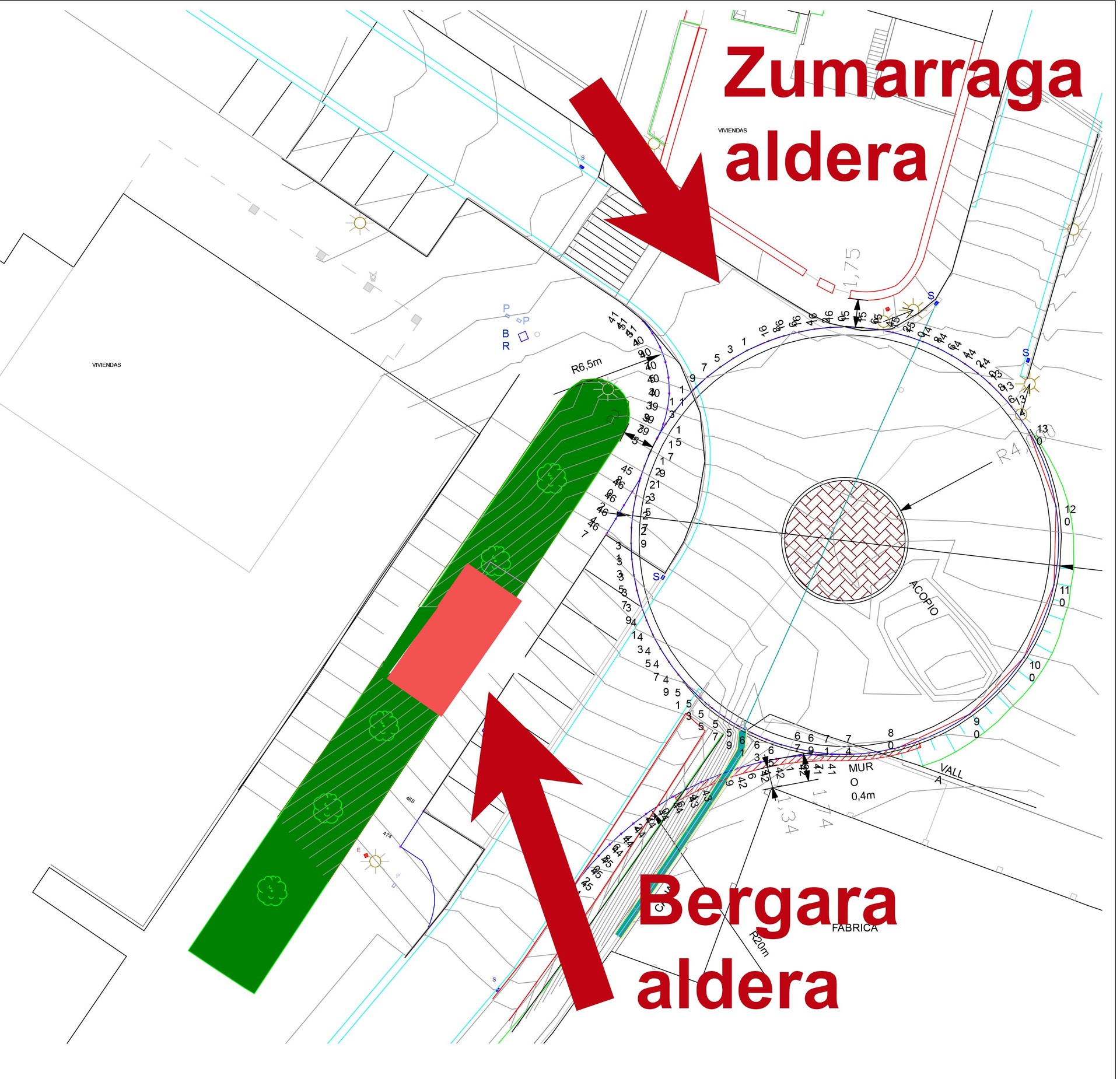 Autobusen geralekuak
