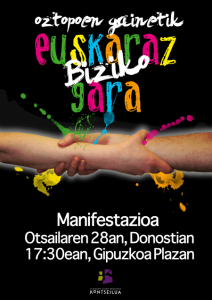 Autobusez Kontseiluaren Donostiako manifestaziora