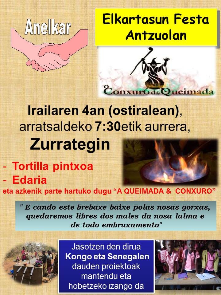 Hurrengo ekintzak prestatzen