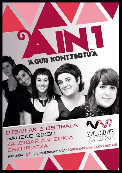 Ain_1 taldearen azken kontzertua Zaldibar antzokian