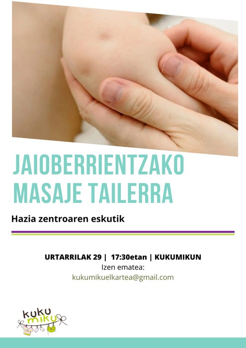 Jaioberrientzako masaje tailerra