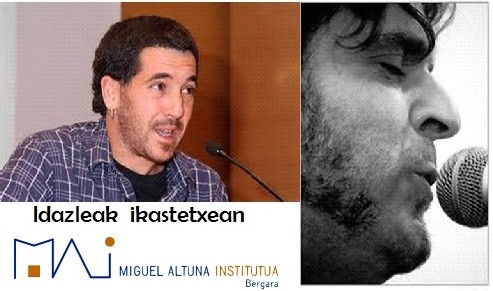 Gotzon Barandiaran eta Rafa Rueda Miguel Altunan