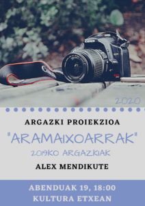 'Aramaixoarrak' argazki proiekzioa eskainiko du Alex Mendikutek