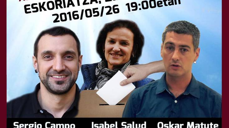 Isabel Salud, Oskar Matute eta Sergio Camporen arteko solasaldi interaktiboa, Eskoriatzan