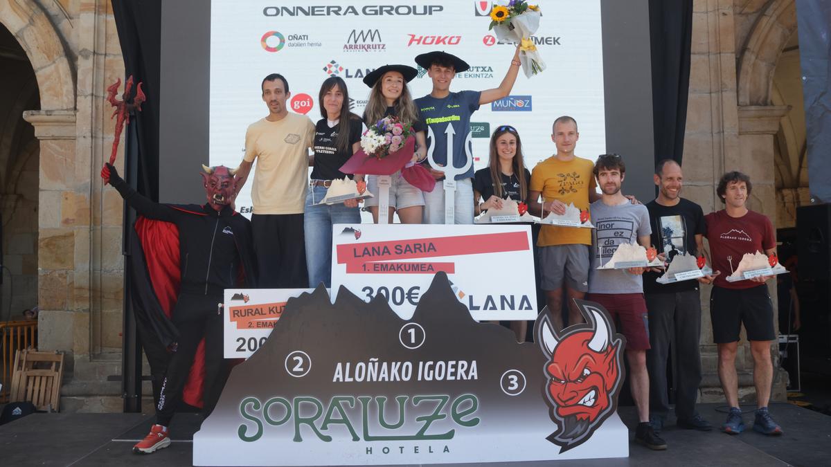 Ibai Angulo eta Ainara Uribarri irabazle Aloñako Igoeran