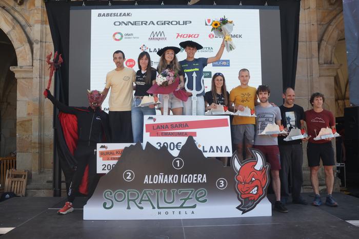 Ibai Angulo eta Ainara Uribarri irabazle Aloñako Igoeran