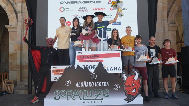 Ibai Angulo eta Ainara Uribarri irabazle Aloñako Igoeran