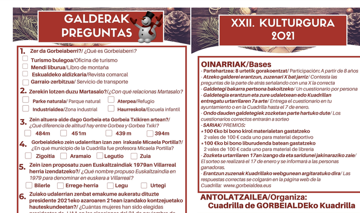 Martxan da XXII. Kulturgura lehiaketa