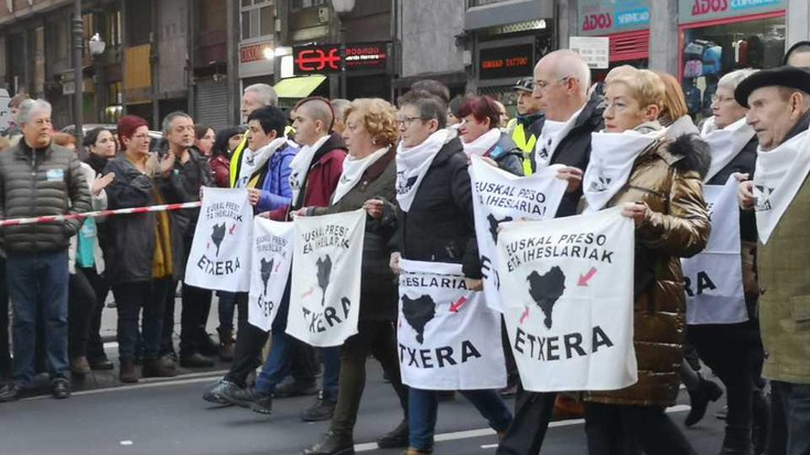 Euskal presoen eskubideen aldeko Bilboko manifestazioa