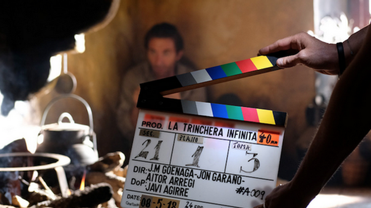 'La trinchera infinita' filma asteburuan Amaia antzokian