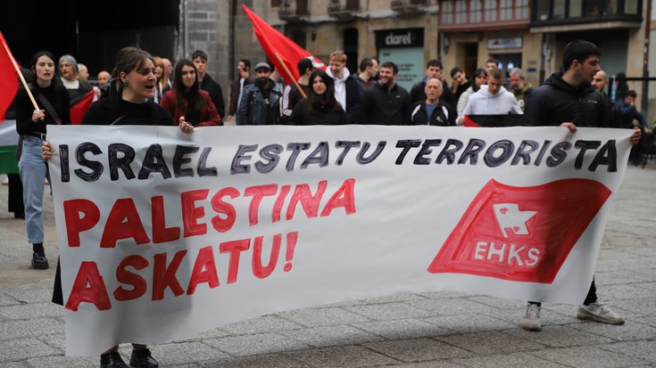 "Palestinarren alde kaleak hartzeko unea da", aldarrikatu du Kontseilu Sozialistak