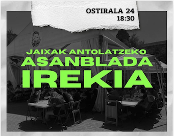 Jaiak antolatzeko asanblada irekia