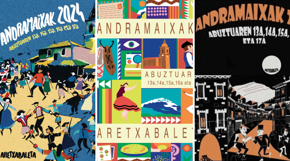 Andramaixak iragartzeko kartel lehiaketa zabalik uztailaren 5a arte