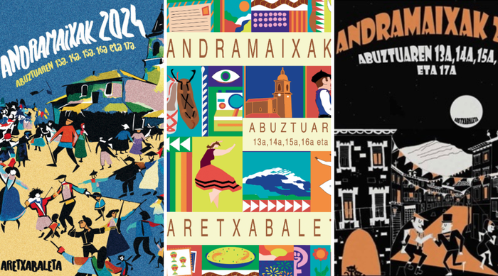 Andramaixak iragartzeko kartel lehiaketa zabalik uztailaren 5a arte