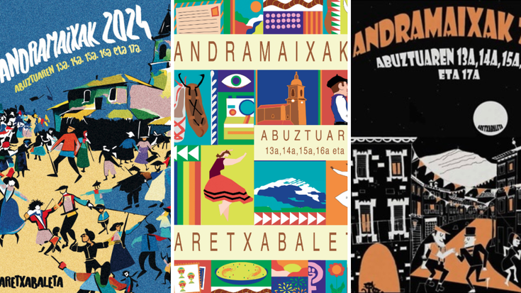 Andramaixak iragartzeko kartel lehiaketa zabalik uztailaren 5a arte