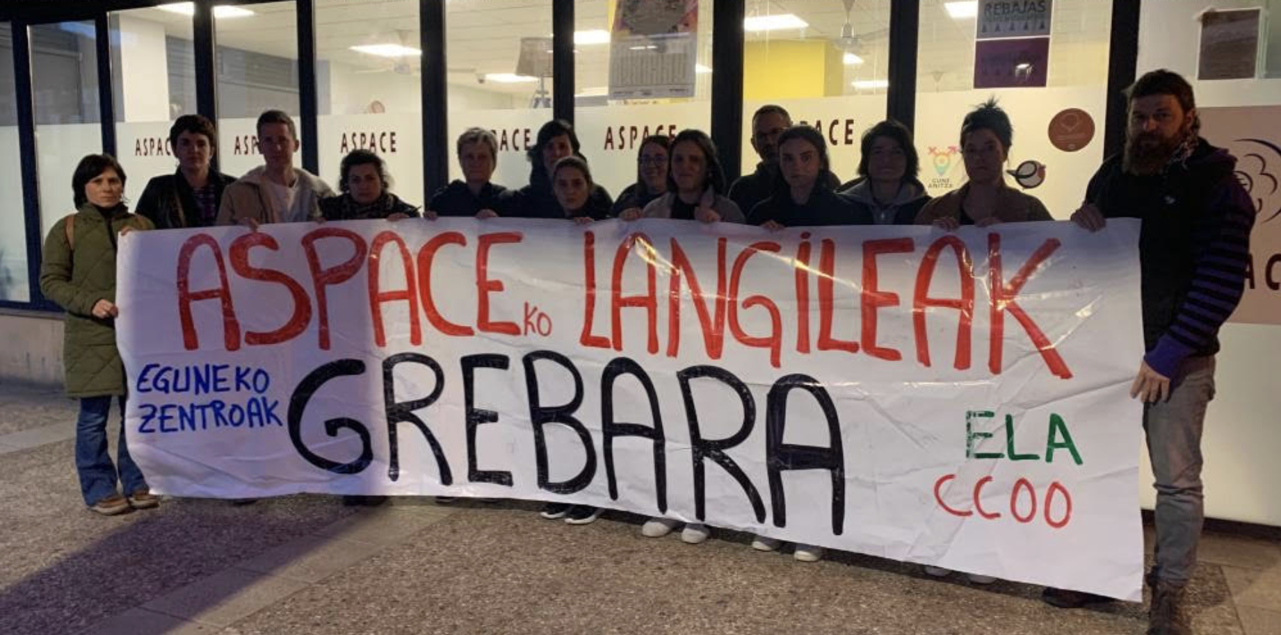 Grebara deitu dituzte sindikatuek Aspaceko langileak