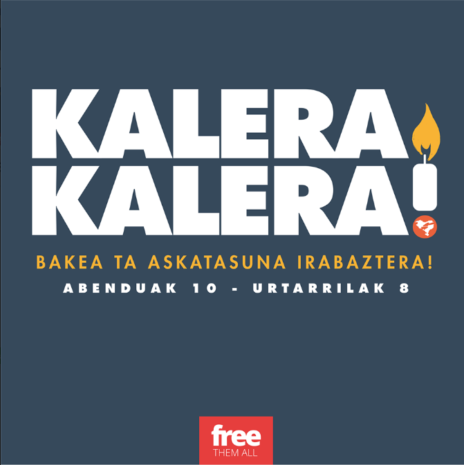 'Kalera, Kalera!'-k deituta, elkarretaratzea eta itxialdia daude egubakoitzean