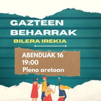 Gazteen beharrak identifikatzeko bilera irekia