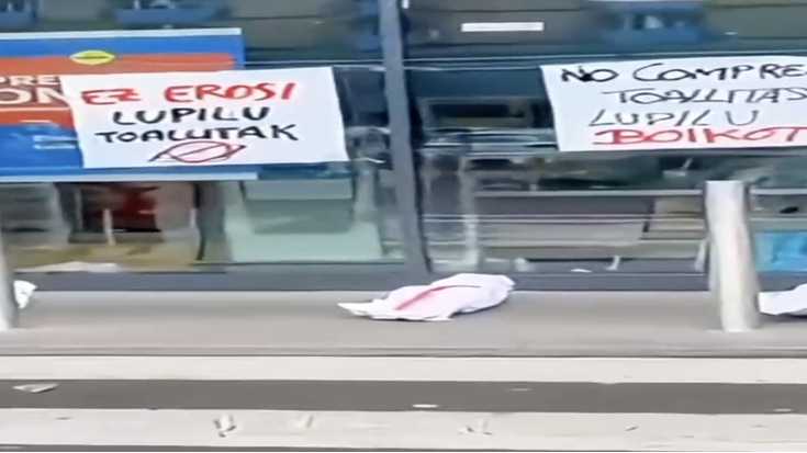 Lidl supermerkatuan mobilizazioa egin du BDZ taldeak