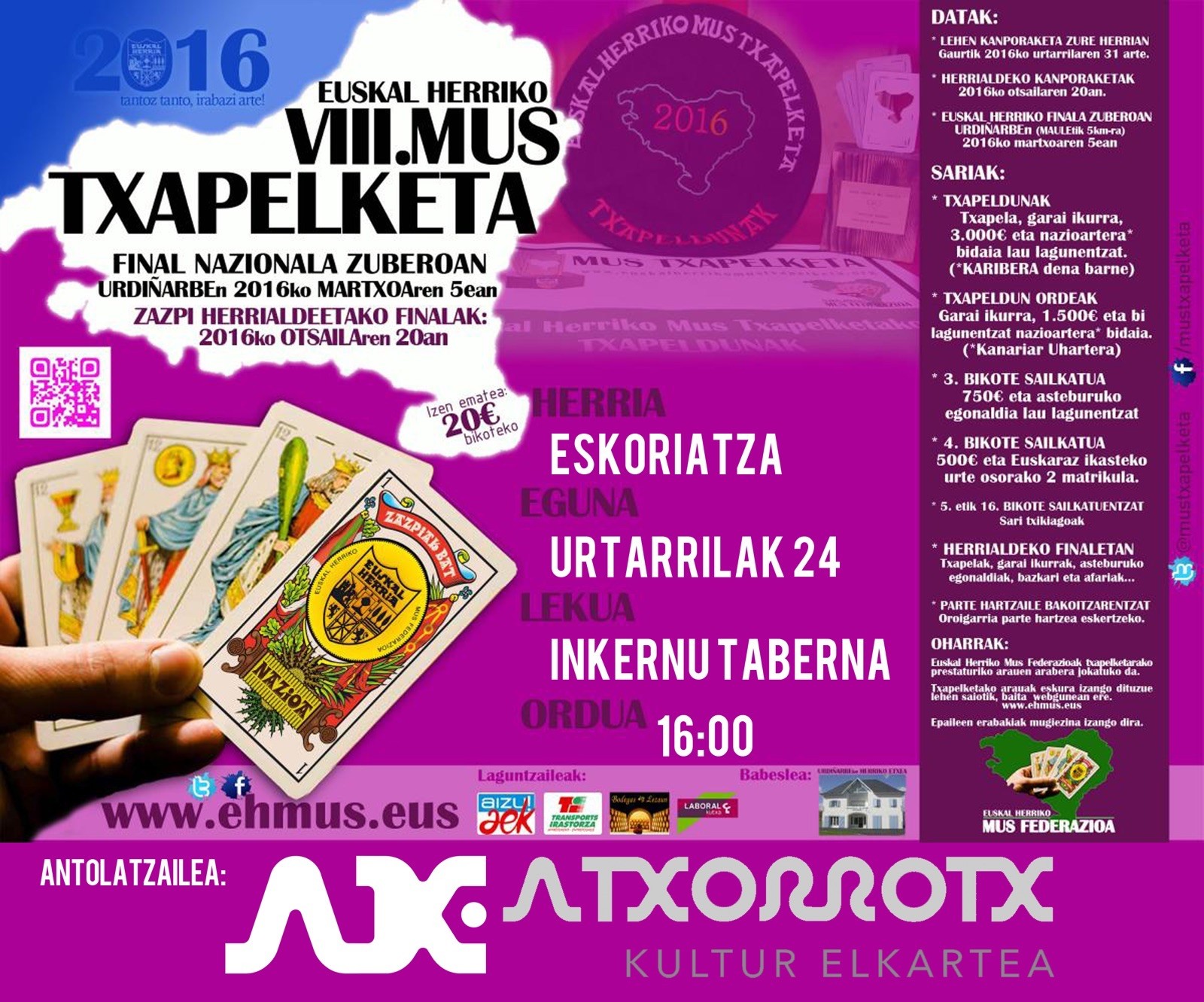 Hastear da Euskal Herriko mus txapelketa