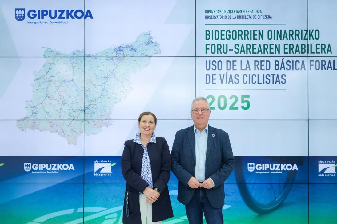 Gipuzkoako bidegorri erabilienen artean kokatzen da Bergara-Elorregi