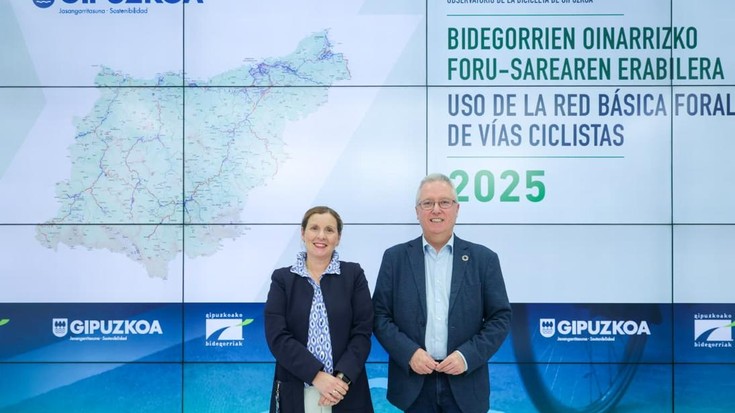 Gipuzkoako bidegorri erabilien artean kokatzen da Bergara-Elorregi