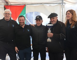UDA eta Elgeta Euskal Herriko hiru-txirlo bola txapelketako podiumean