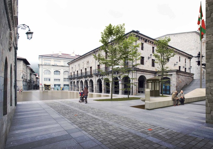 San Martin plaza urbanizatzeko lanak apirilean hastea aurreikusten du Bergarako Udalak