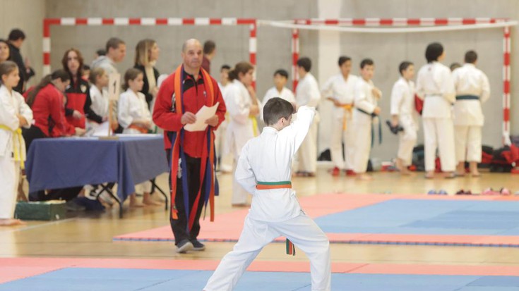 Karate txapelketa jokatu da Ibarra kiroldegian