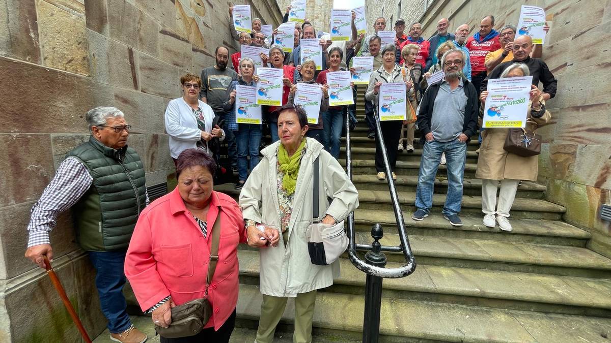 Autobusa antolatu dute pentsiodunek Gasteizko manifestaziora joateko