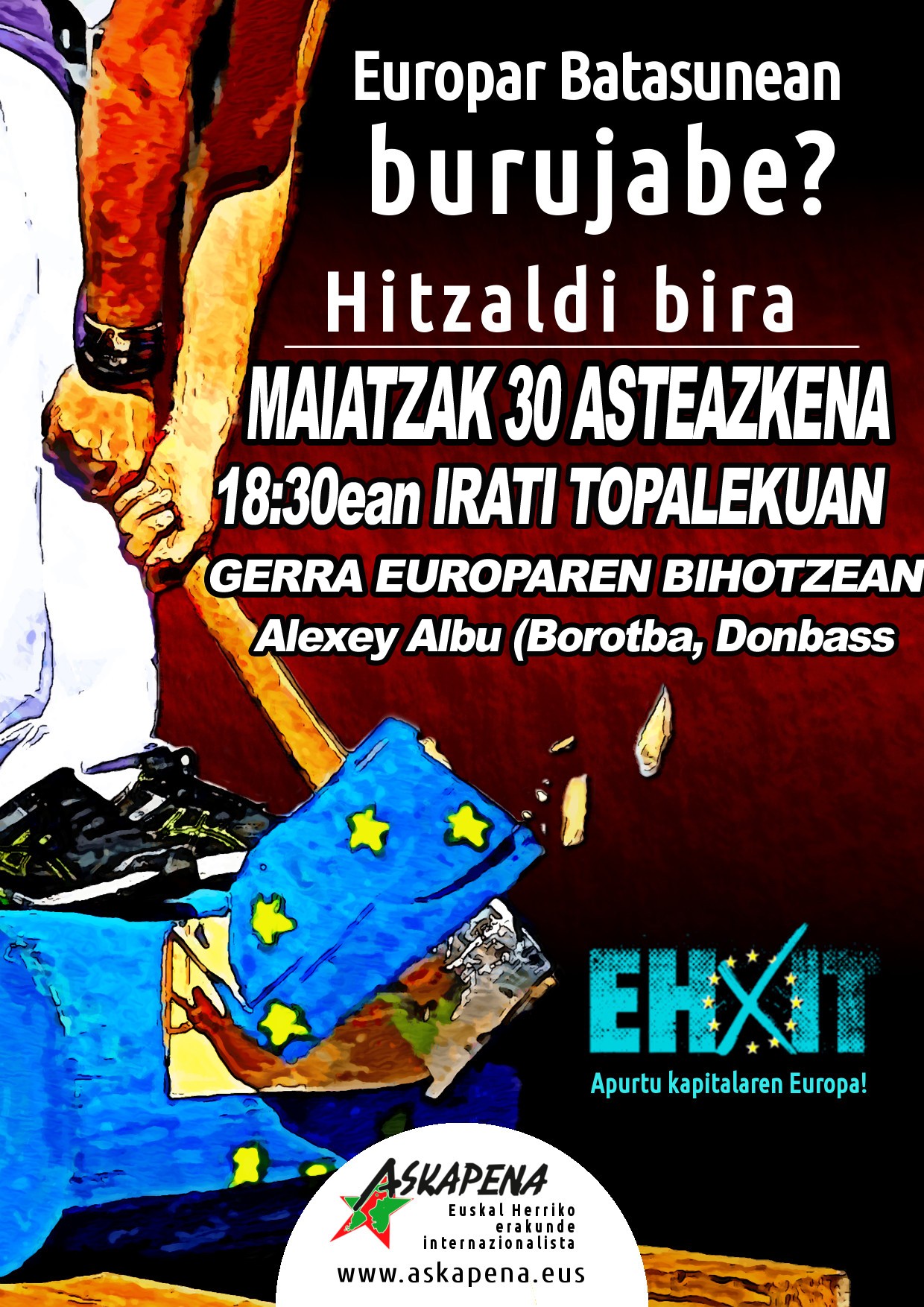 Askapenak Alexey Albu gonbidatu du Donbasseko egoeraren berri emateko