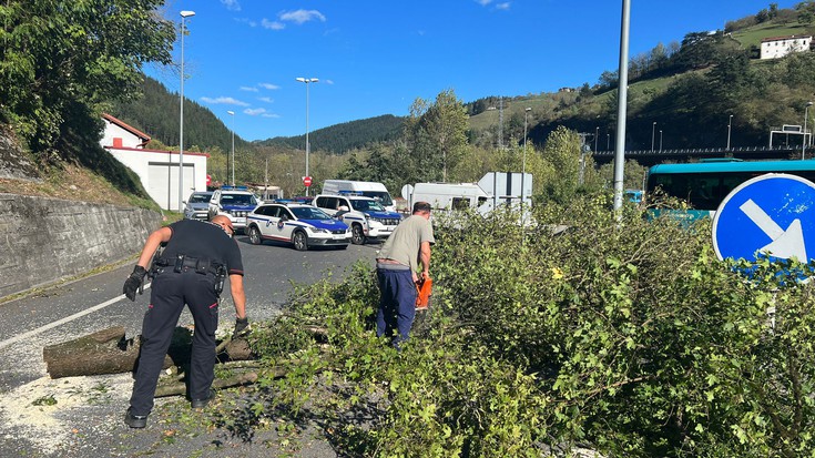 Errepidea garbitu dute Elorregin eta zirkulazioak normaltasunez dihardu