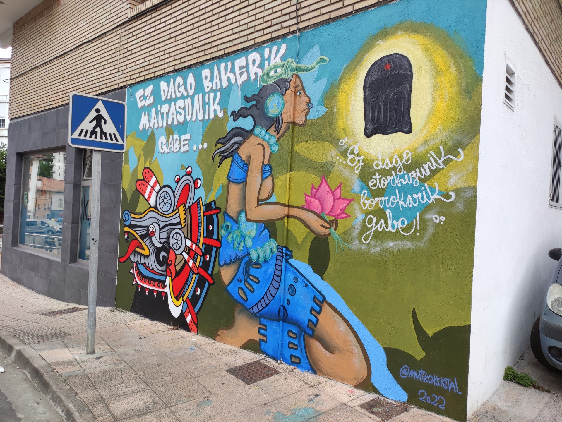 Mural zapatista amaituta