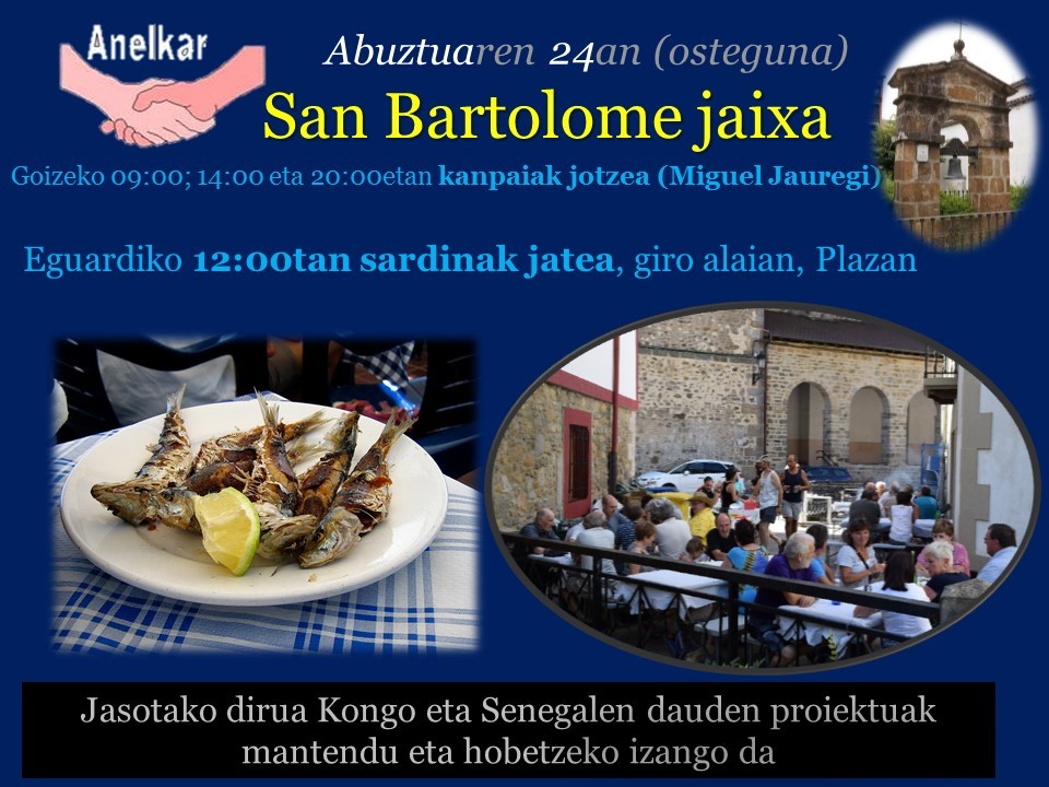 San Bartolome jaien ohitura mantenduz