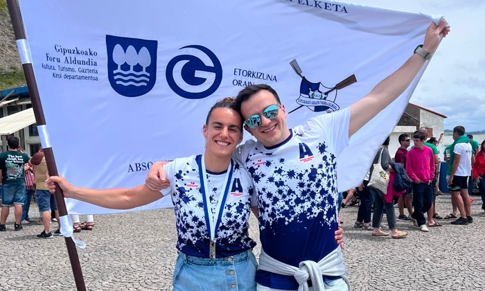 Euskadiko txapela irabazita, Kontxako Bandera du buruan Nerea Agirrezabalek