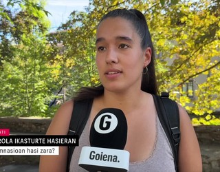 Ikasturte hasierakin batera gimnasioan hasi zara?
