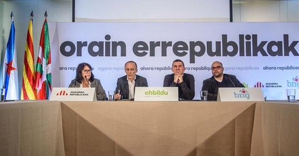 Hauteskundeetatik harago, elkarlanari eutsi nahi diote ERCk, EH Bilduk eta BNGk. Europako hauteskundeetara koalizioan aurkeztuko dira hiru alderdiak. Oriol Junqueras izango da 'Orain Errepublikak'  hautagaitzako zerrendaburua