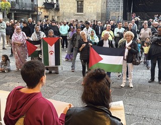 Palestinari elkartasuna adierazi dio Arrasateko Mugimendu Feministak