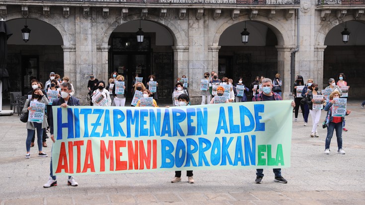 Oinezko martxarekin hasiko dute eguaztenean greba Aita Menniko langileek