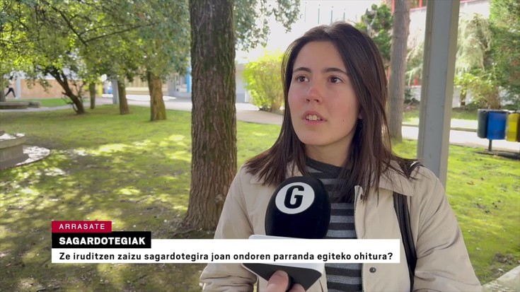 Zer iruditzen zaizu sagardotegira joan ondoren parranda egiteko ohitura?