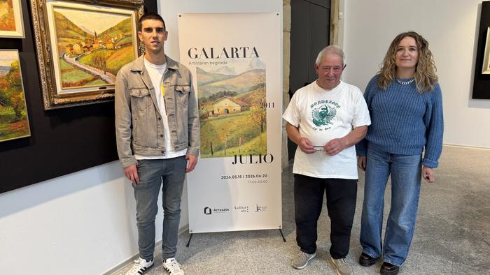 Julio Galartaren ehun koadro Kulturateko klaustroan ikusgai, ostiraletik aurrera
