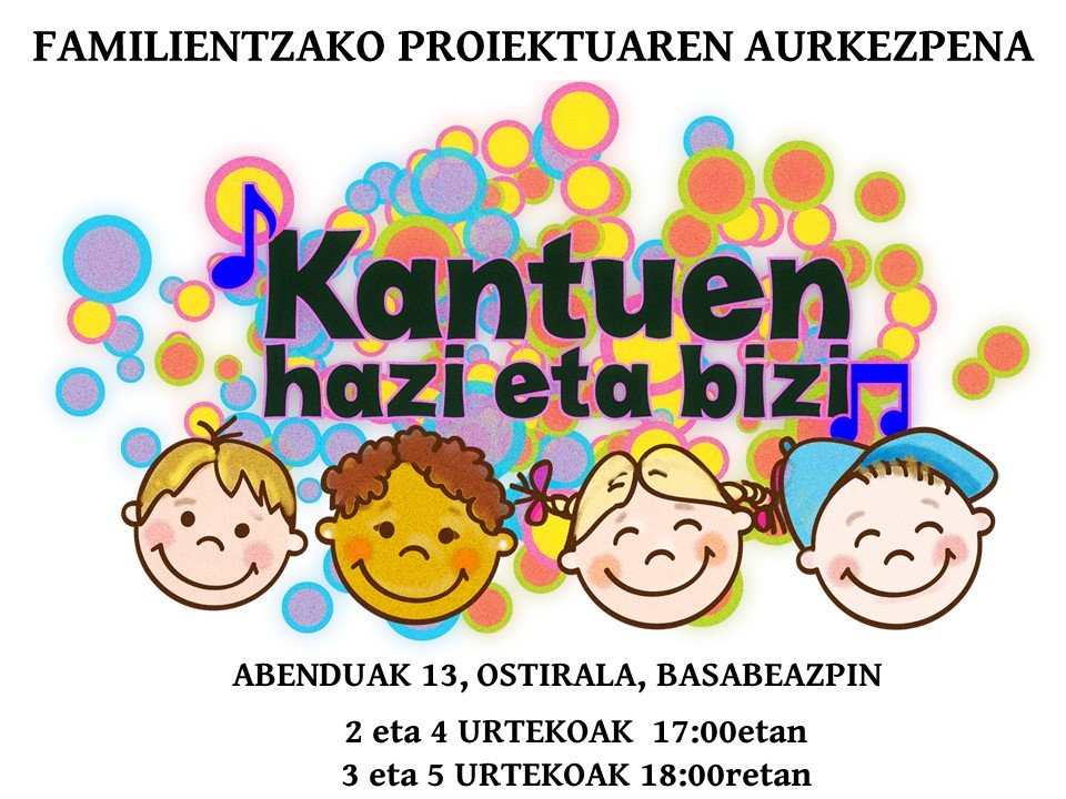 "Kantuen hazi eta bizi"  proiektuaren aurkezpena