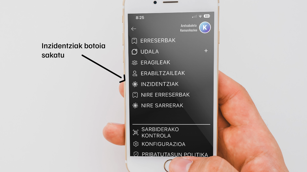 Intzidentzien gaineko abisuak bidali ahal izango dituzte herritarrek 'Aretxabaletaklik' aplikazioaren bidez
