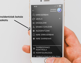 Intzidentzien gaineko abisuak bidali ahal izango dituzte herritarrek 'Aretxabaletaklik' aplikazioaren bidez