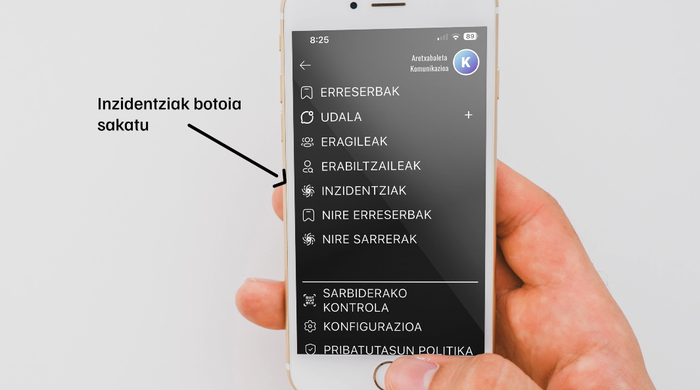 Intzidentzien gaineko abisuak bidali ahal izango dituzte herritarrek 'Aretxabaletaklik' aplikazioaren bidez