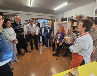 Ollerietako Euskal Buztingintzaren Museoa bisitatu dute jubilatuek